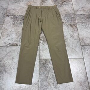 Fabletics The Only Pants Men's 30x30 Brown Stretch Chino Performance Golf